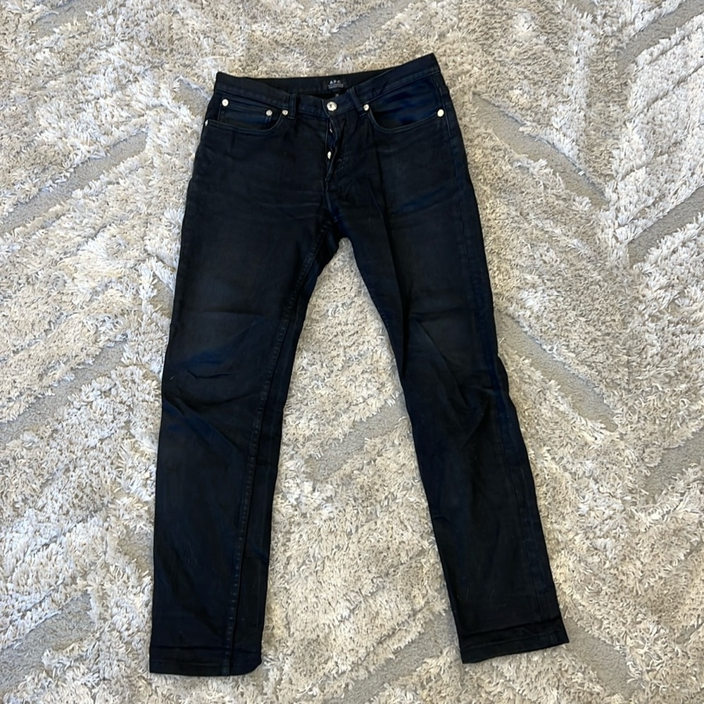 A.P.C. Petit standard black jeans 29x30